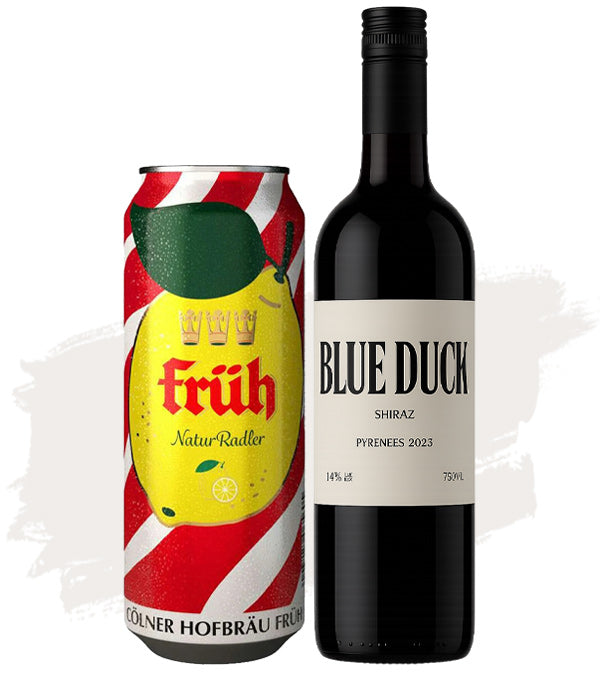 Fruh Natur Radler + Blue Duck Shiraz – Bundle Buy!