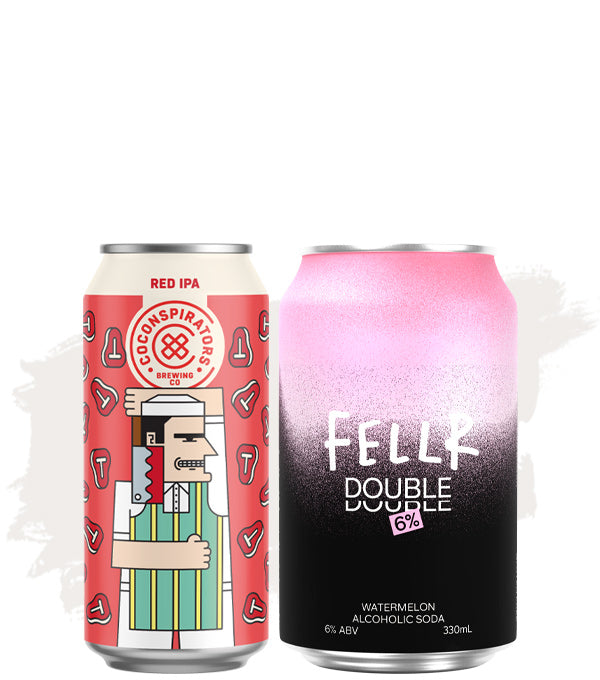 CoConspirators The Butcher Red IPA + FELLR Double Watermelon – Bundle Buy!