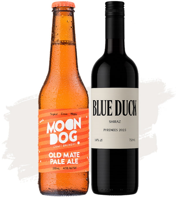 Old Mate Pale Ale + Blue Duck Shiraz – Bundle Buy!