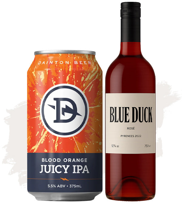 Dainton Blood Orange Juicy IPA + Blue Duck Rose –  Bundle Buy!