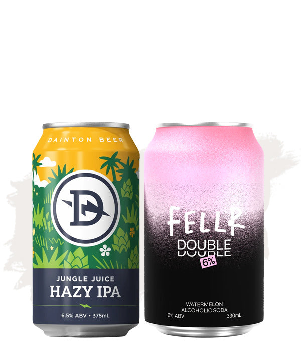 Dainton Jungle Juice Hazy IPA + FELLR Double Watermelon – Bundle Buy!