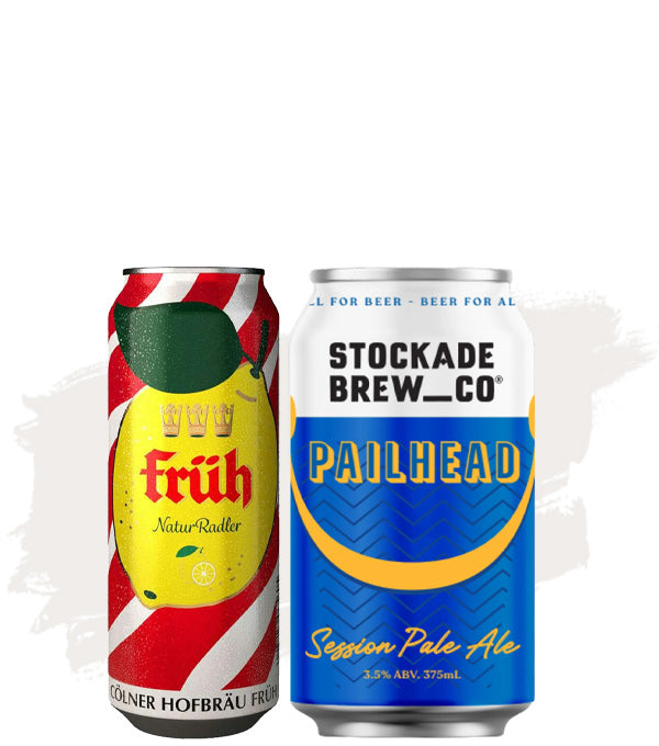 Fruh Kolsch Natur Radler + Stockade Pailhead Session Pale Ale – Bundle Buy!