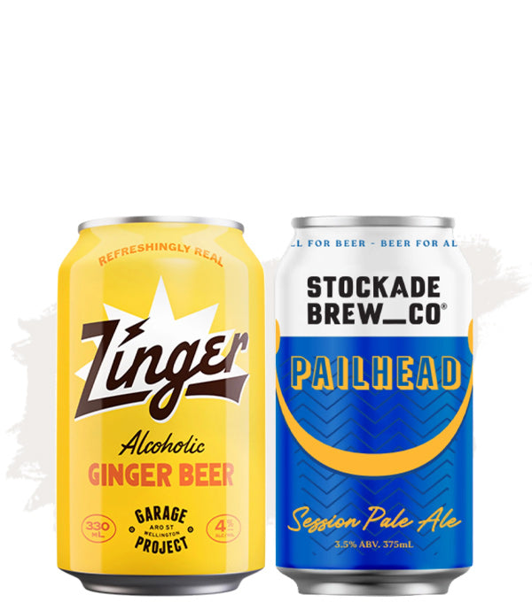 Garage Project Zinger Alcoholic Ginger Beer + Stockade Pailhead Session Pale Ale – Bundle Buy!