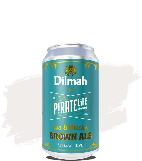 Pirate Life Dilmah Tea and Biccies Brown Ale