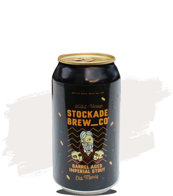 Stockade Old Money Barrel Aged Imperial Stout Can