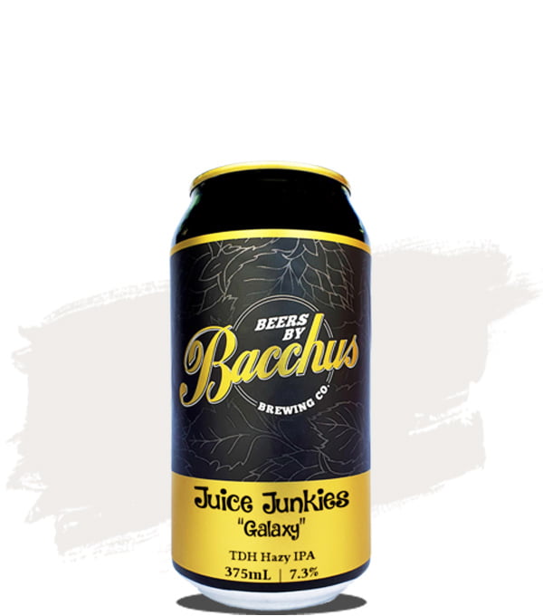 Bacchus Brewing Juice Junkies Galaxy TDH Hazy IPA