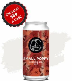 8 Wired Small Poppy Session Red Ale - Case of 24