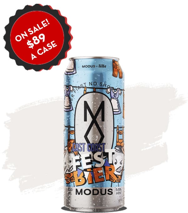 Modus East Coast Fest Bier 500ml Cans - Case of 16