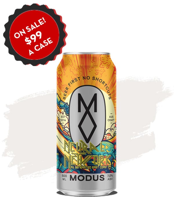 Modus Neural Network AI Generated East Coast IPA 500ml Cans - Case of 16