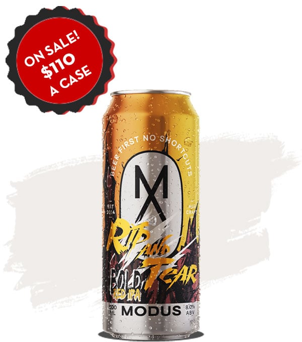 Modus Rip And Tear Bold Red IPA 500ml Cans - Case of 16