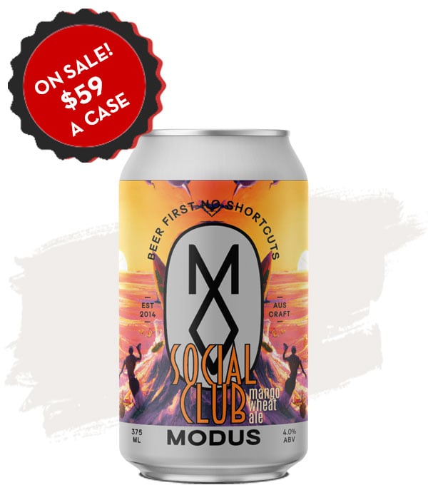 Modus Social Club Mango Wheat Ale - Case of 16