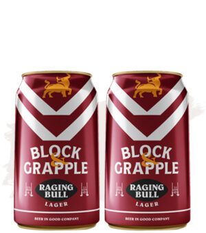 Bundle Buy (2x Block & Grapple Raging Bull Lager – 24 Pack)