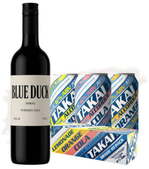Bundle Buy (2x Takai Alcoholic Hard Soda Mixed Case – 30 Pk + Blue Duck Shiraz - 12 Pk)