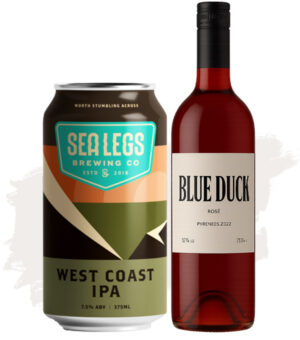 Bundle Buy (Sea Legs West Coast IPA – 16 Pk + Blue Duck Rose – 12 Pk)