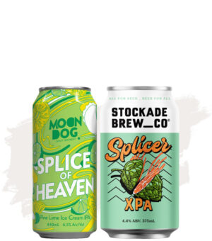 Bundle Buy (Moon Dog Splice of Heaven Pine Lime Ice Cream IPA – 24 Pk + Stockade Splicer XPA – 16 Pk)