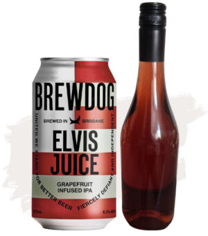 Bundle Buy (Brewdog Elvis Juice Grapefruit Infused IPA 6.5% – 16 Pk + Blue Duck Rose – Cleanskin – 12 Pk)