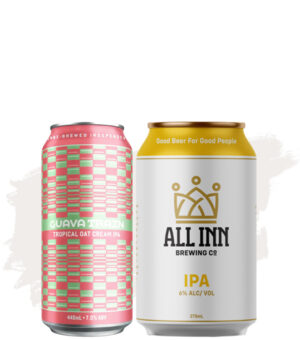 Bundle Buy (Hawkers x Good Folk Guava Train Tropical Oat Cream IPA 440ml 7% – 16 Pk + All Inn Brewing IPA 6% – 24 Pk)