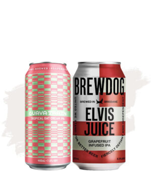 Bundle Buy (Hawkers x Good Folk Guava Train Tropical Oat Cream IPA 440ml 7% – 16 Pk + Brewdog Elvis Juice Grapefruit Infused IPA 6.5% – 16 Pk)
