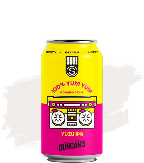 Sure X Duncan's 100% Yum Yum Yuzu Ipa 6.5%